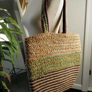 Sondra Roberts Squared Woven handbag